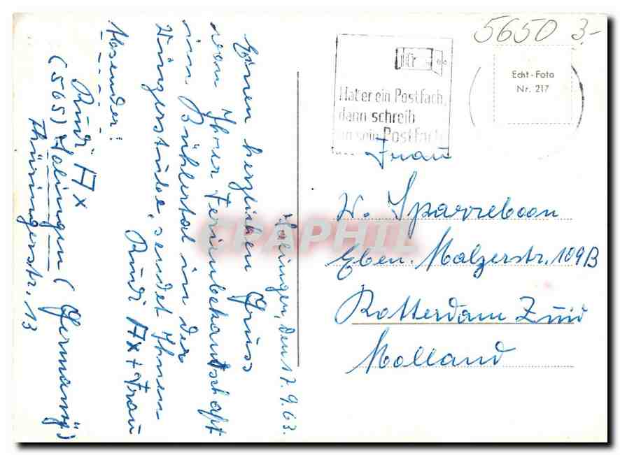 CPM Gruss aus Solingen  — Rückseite