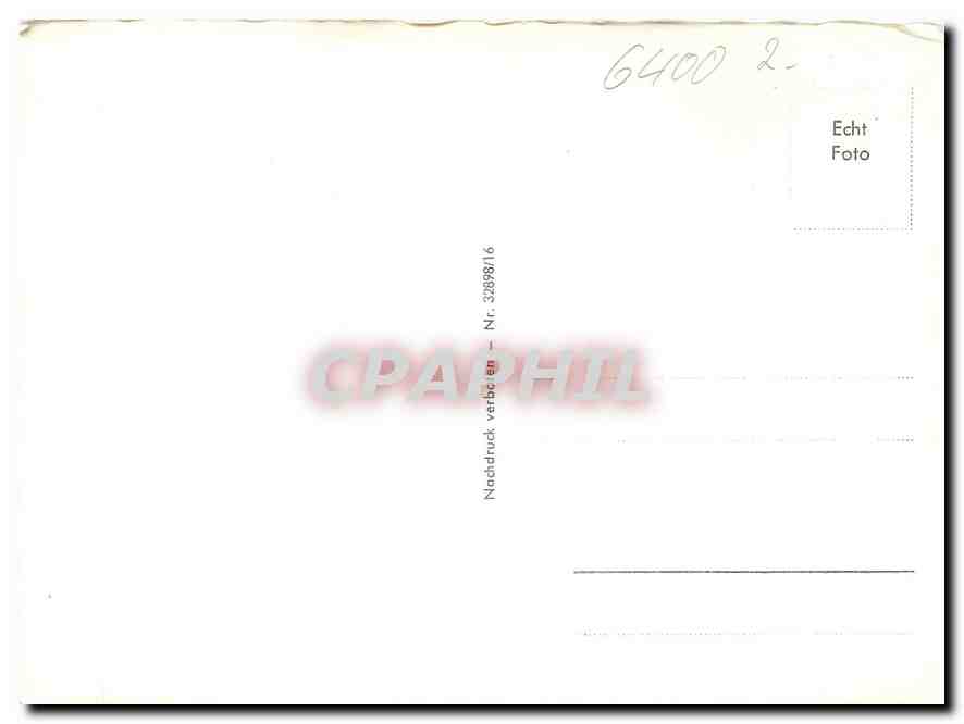 CPM Gruss aus Fulda der Stadt des Barocks  — Rückseite