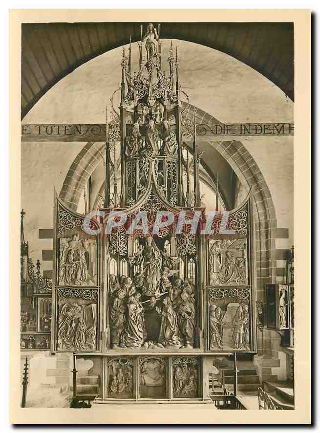 CPM Marienaltar von Tilman Riemenschneider Herrgottskirche Cregliagen a Tauber Aufnahme Georg Schatf