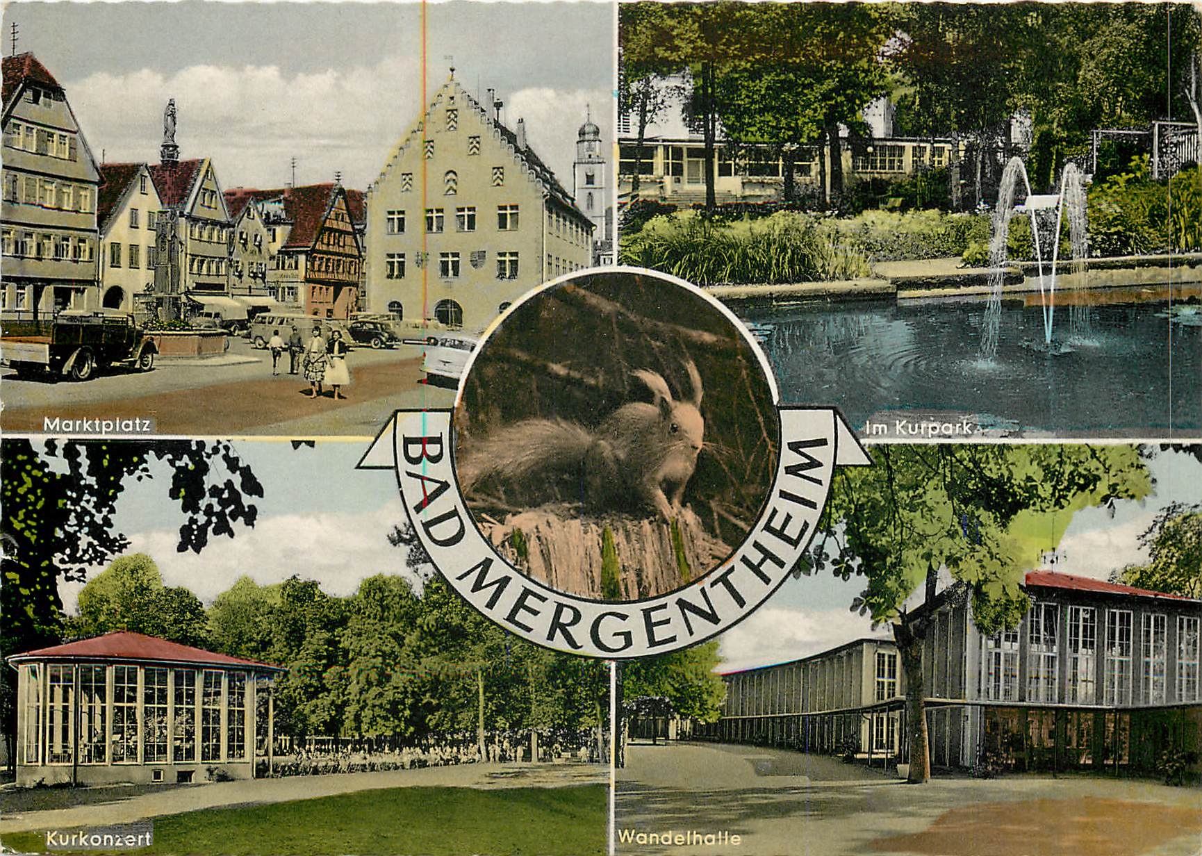 CPM Bad Mergentheim Marktplatz Im Kurpark Kurkonzert Wandelhalls 