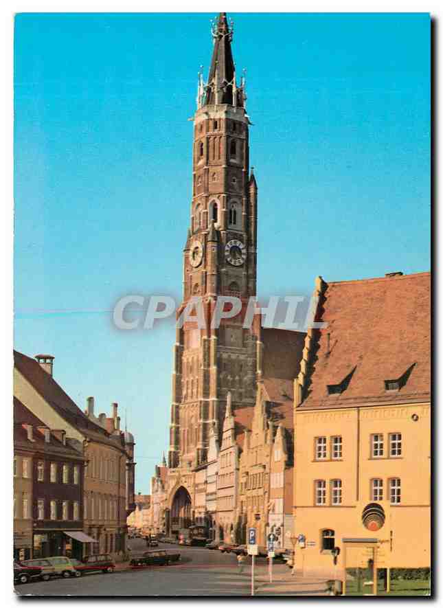CPM Landshut Bayern Martinskirche mit Altstadt 