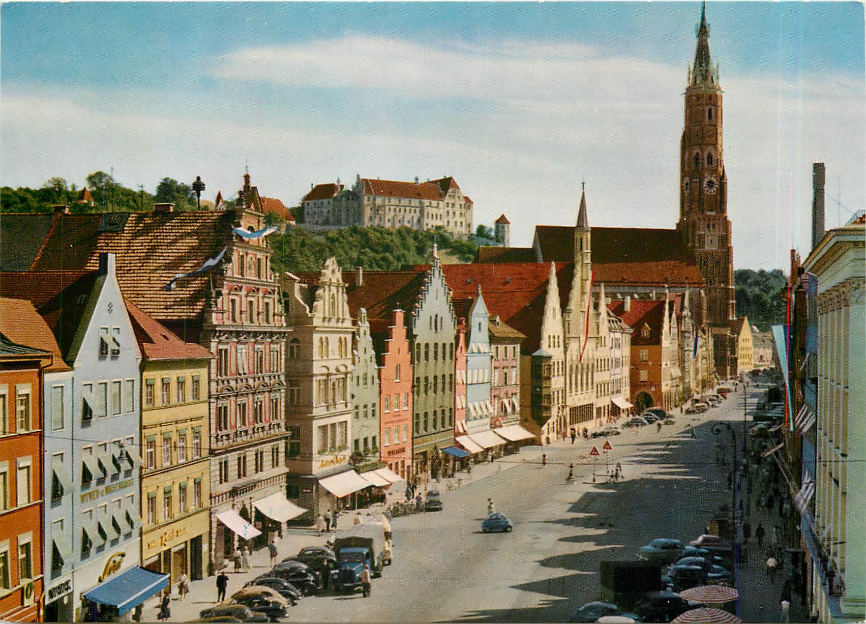 CPM Landshut Isar Altstadt unb Burg Trausnitz 