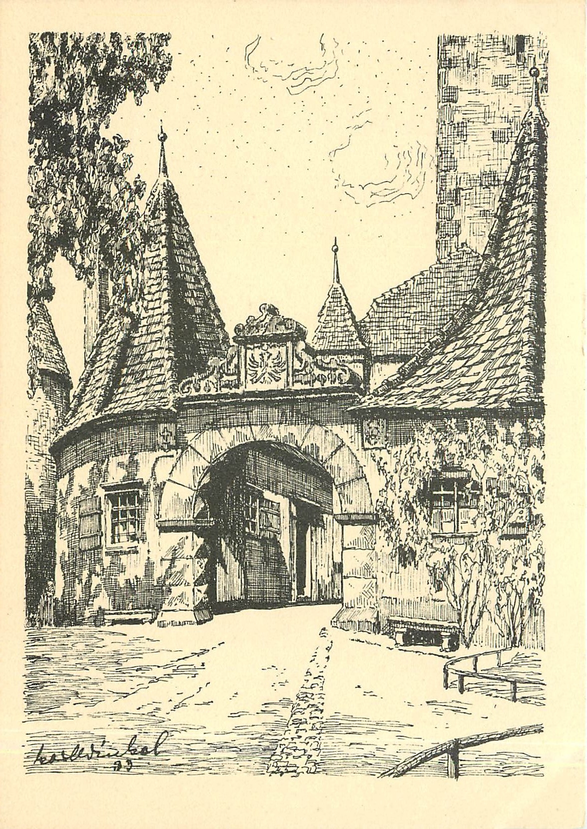 CPM Karl Winkel Die Bayrische heimat Rothenburg