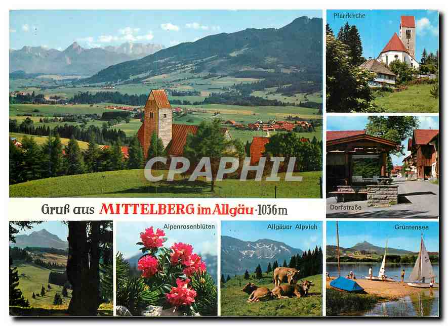 CPM Gruss aus Mittelberg im Allgau 