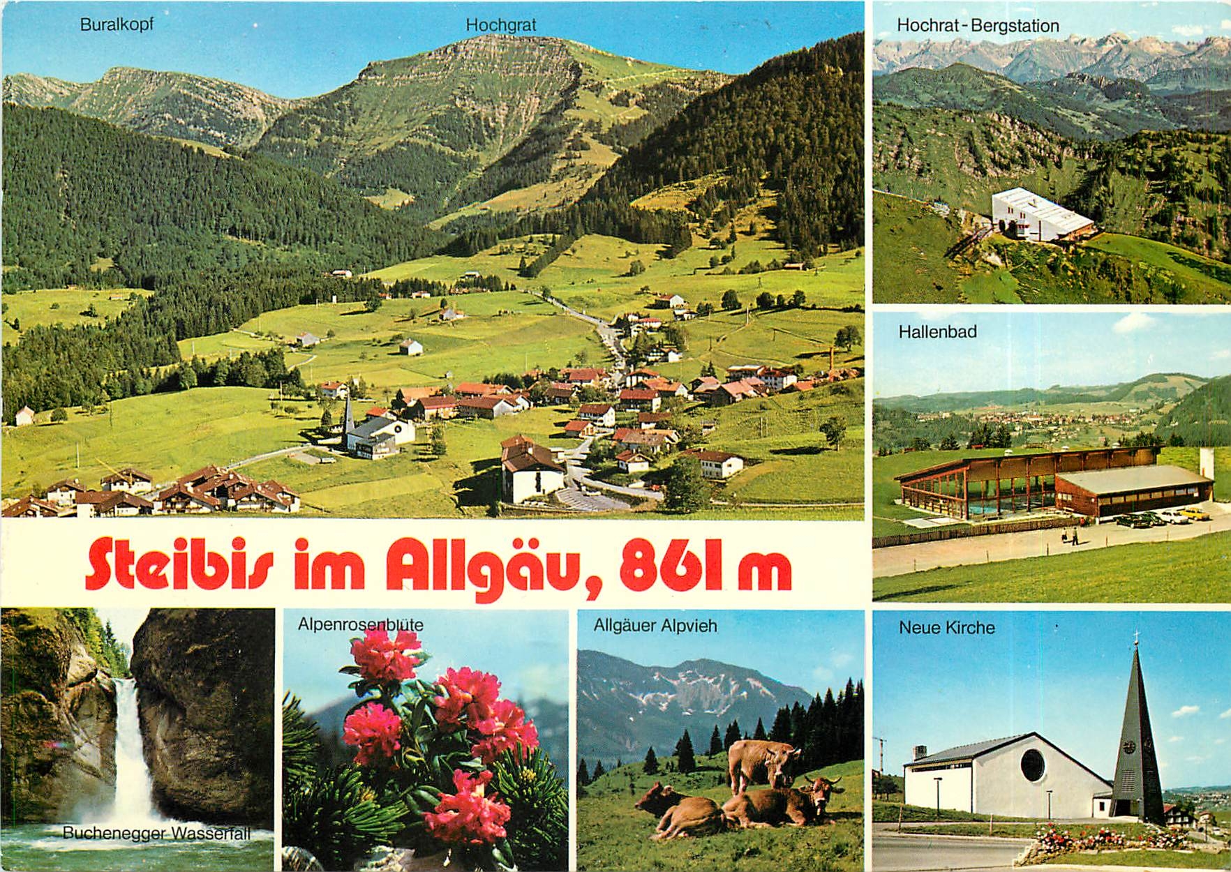 CPM Steibes im Allgau Hochrat Bergstation Hallenbad 