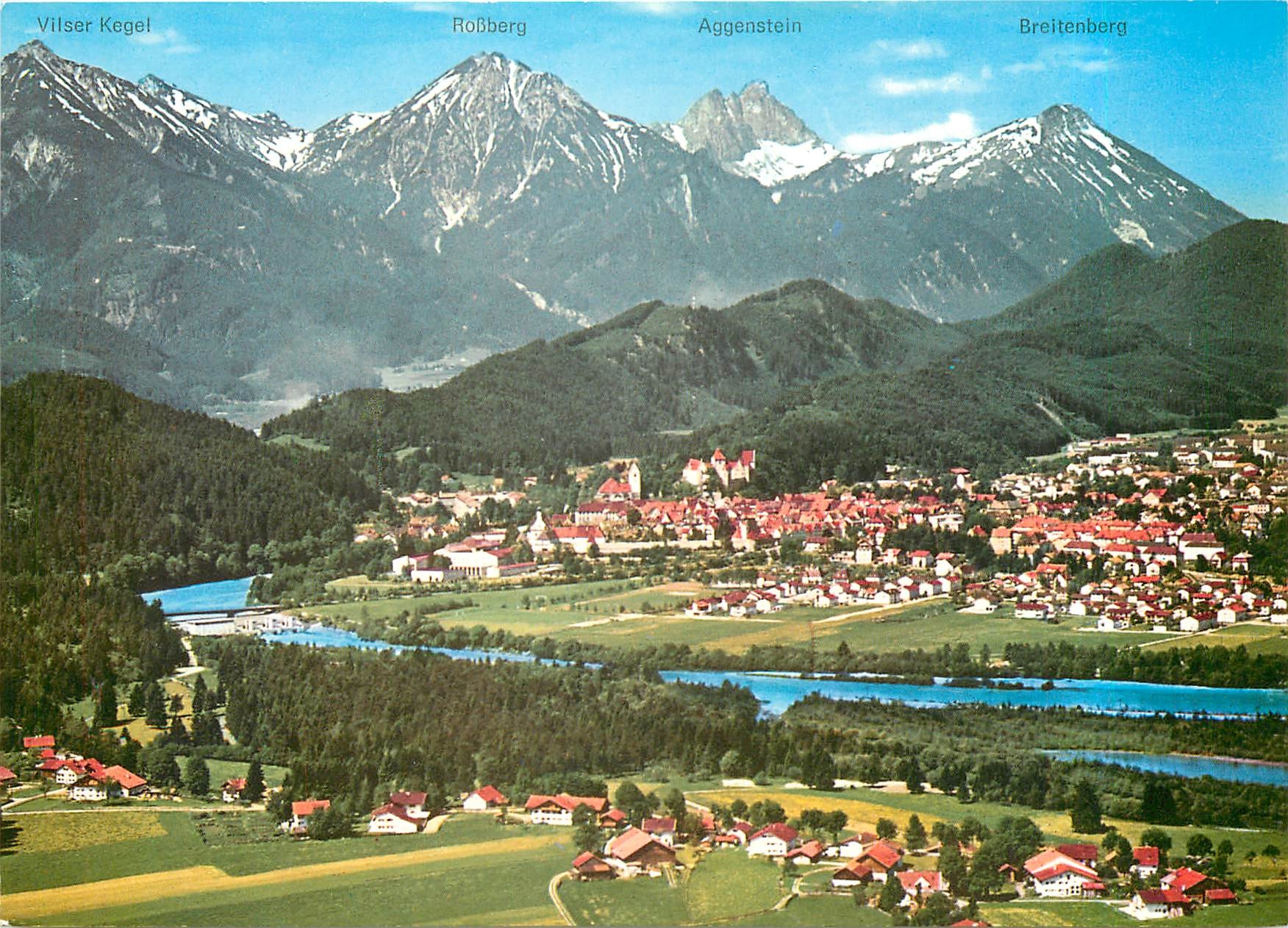 CPM Berge und Seenstadt Fussen im Allgau und Schwangau Horn 