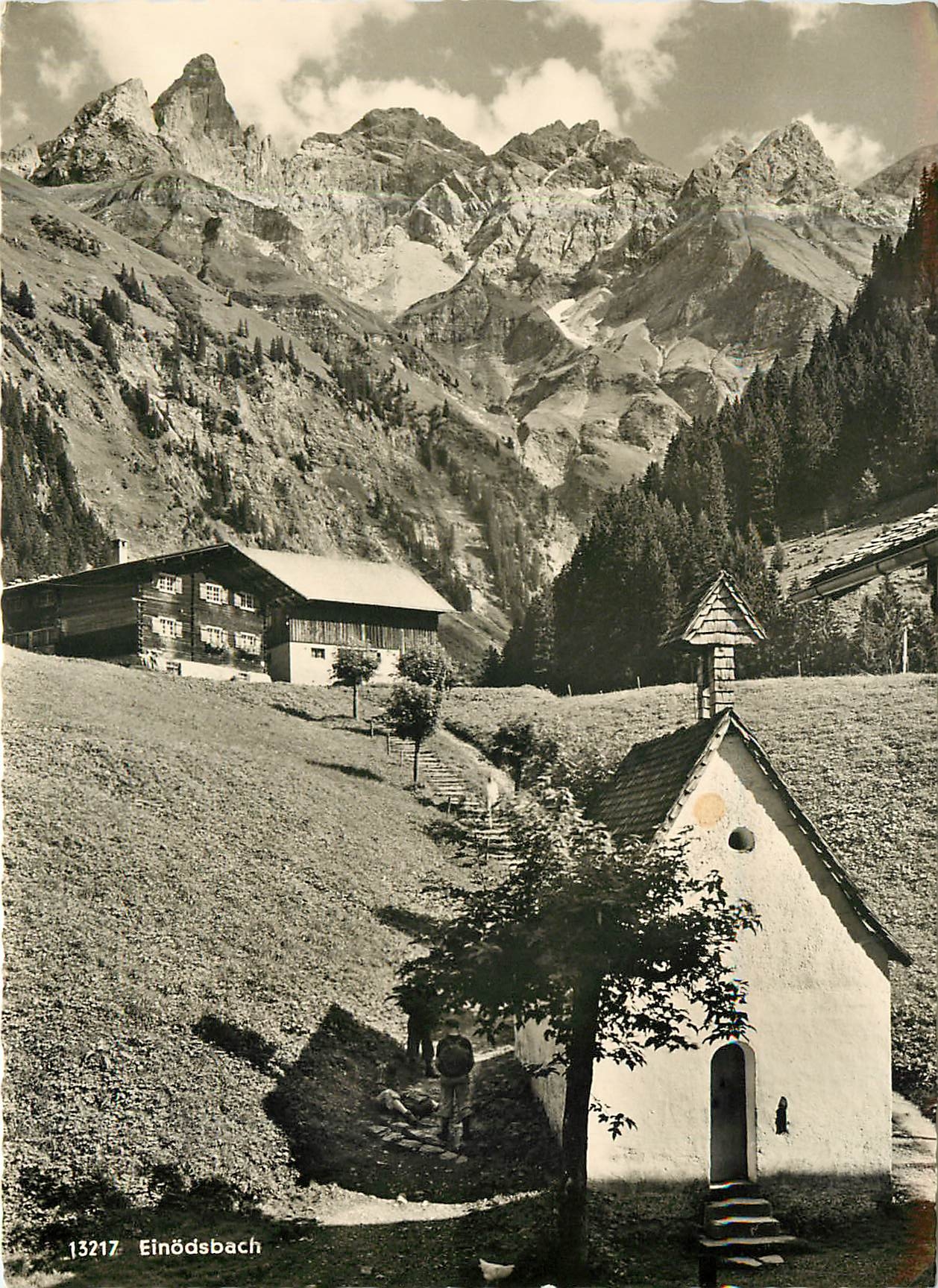 CPM Einodsbach mit Madelegabelgruppe bei Oberstdorf im Bayr Allgau 