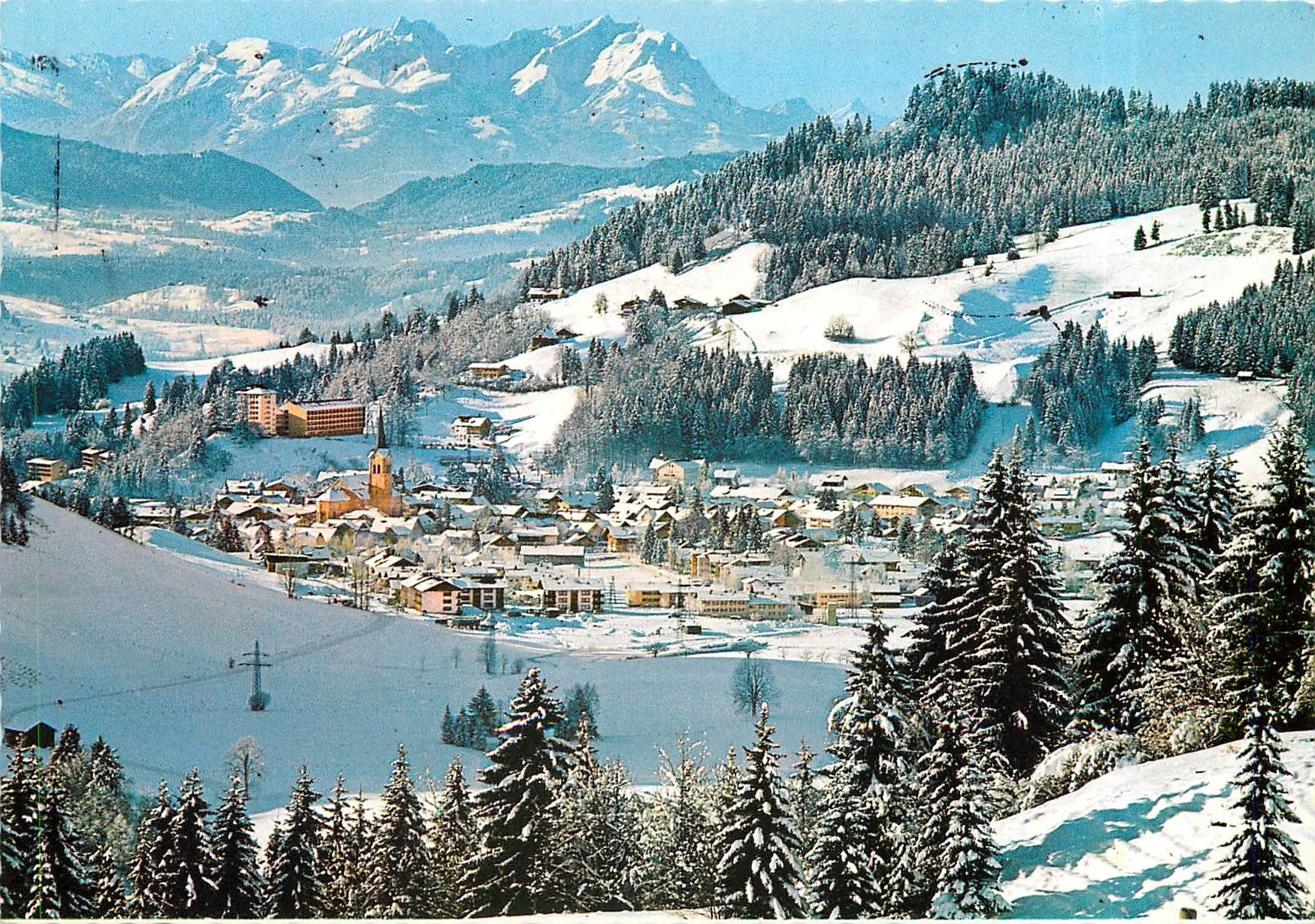 CPM Wintersportplatz Luft und Schrothkurort Oberstaufen Allgau mit Altmann und Santis 