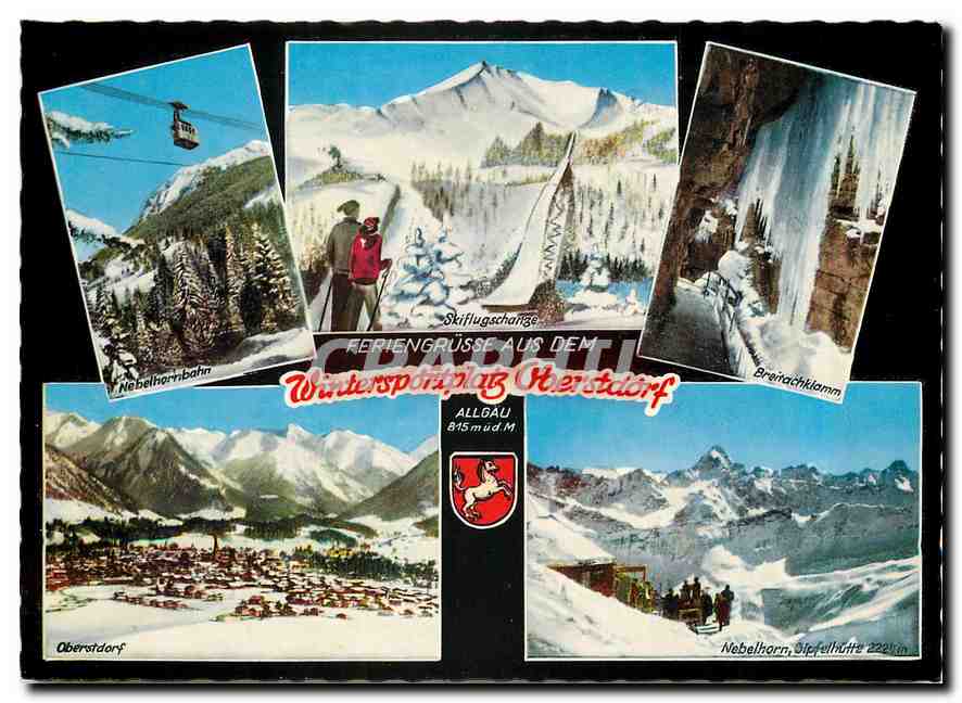 CPM Wintersportplatz Oberstdorf Feriengrusse aus dem 