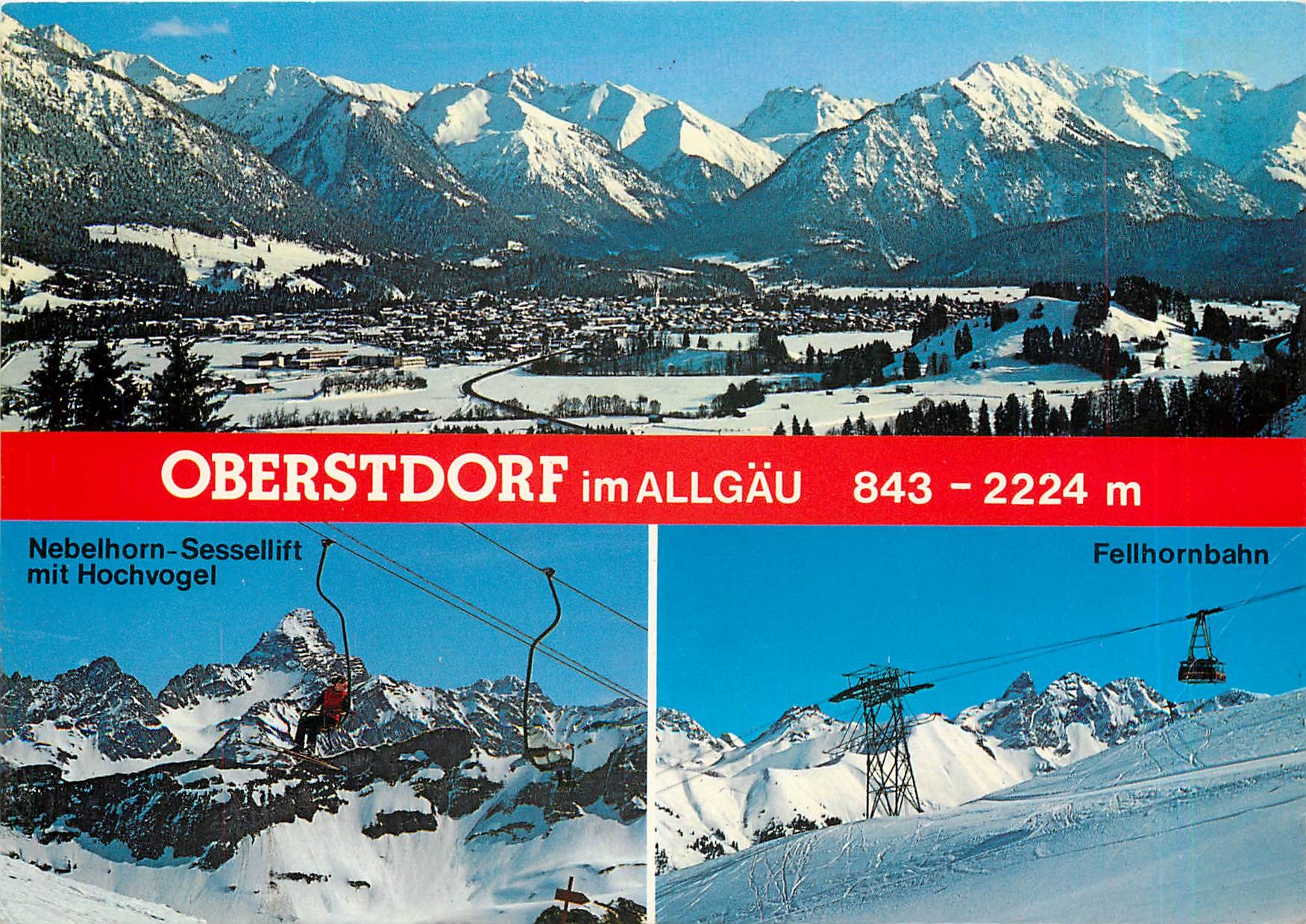 CPM Oberstdorft im Allgau Nebelhorn Sessellift mit Hochvogel Fellhornbahn 