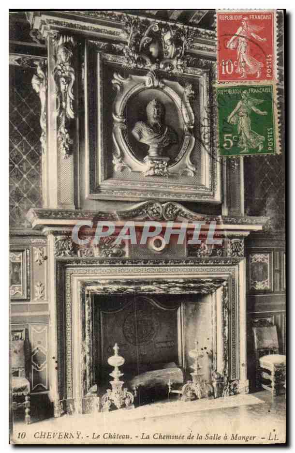 Cheverny CPA Le chateau La cheminee de la salle a manger