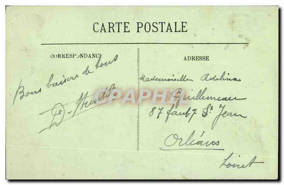 Cheverny CPA Le chateau La cheminee de la salle a manger — Rückseite