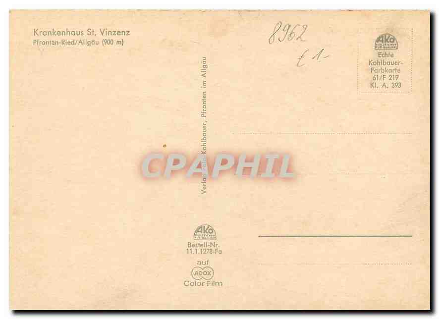 CPM Krankenhaus St Vinzenz Pfronten Ried Allgau  — Back