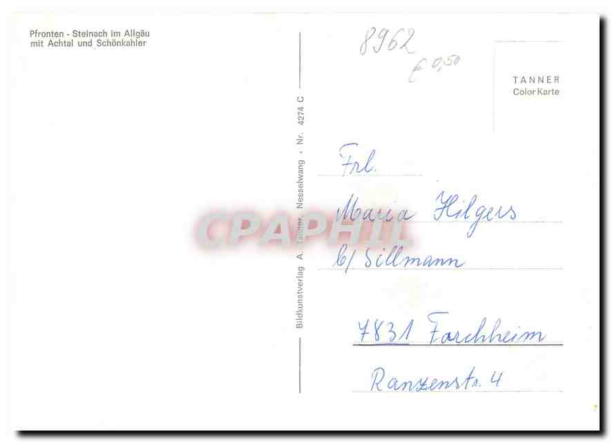 CPM Pfronten Steinach im Allgau mit Achtal und Schonkahler  — Back