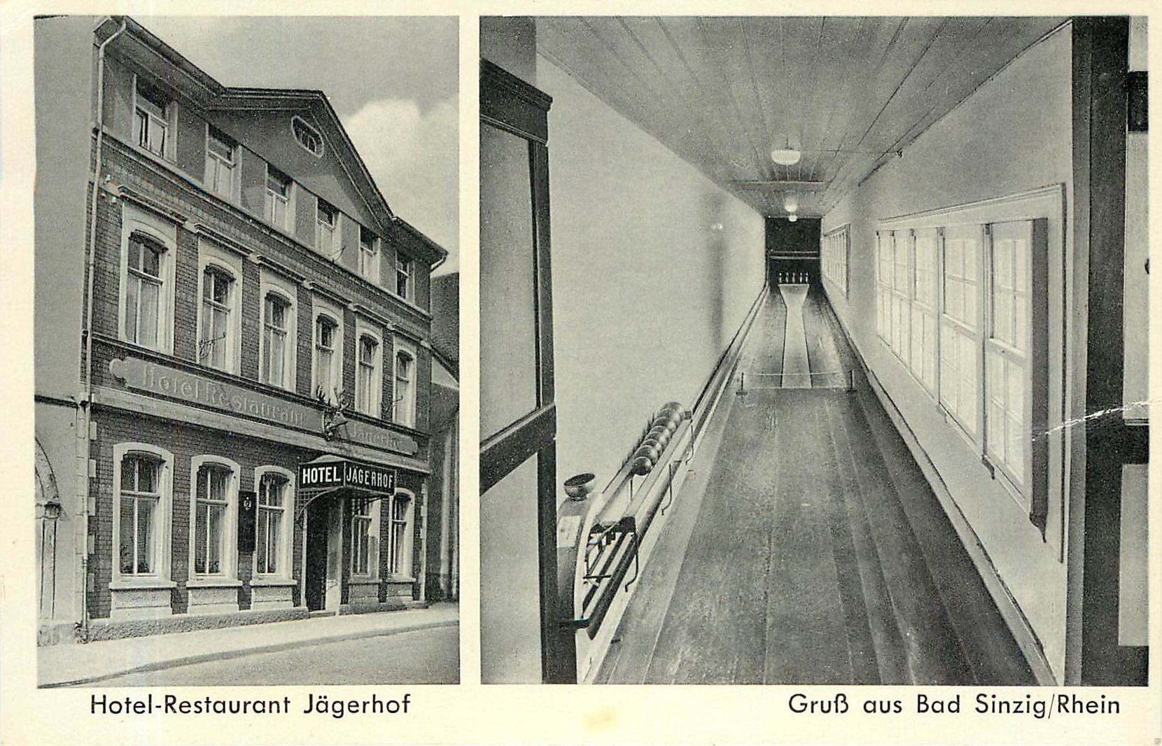 CPM Hotel Restaurant Jagerhof Gruss aus Bad Sinzig Rhein 