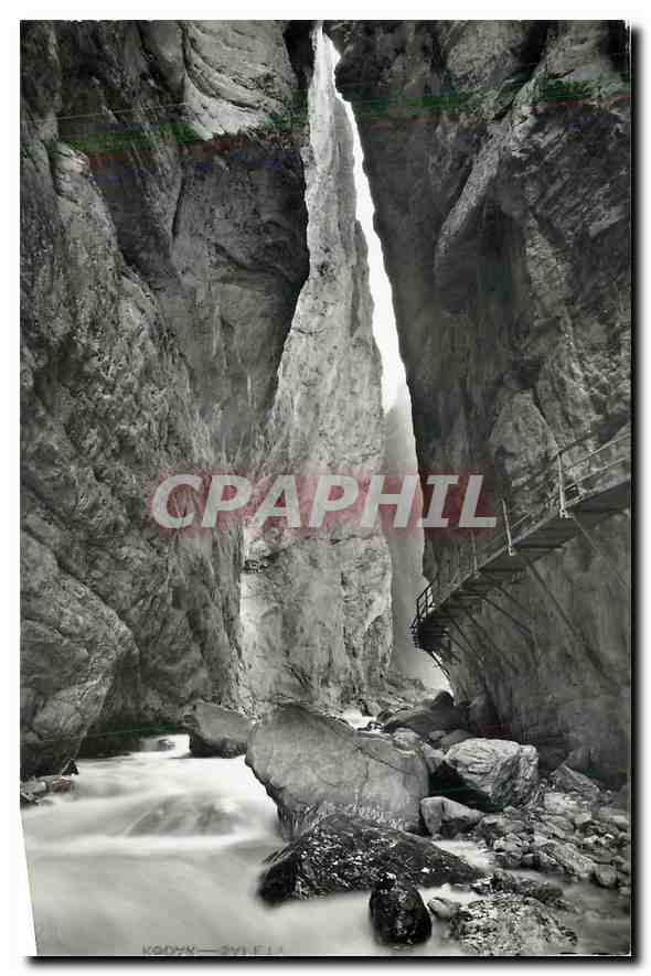 CPM Grindelwald Die Gletscherschlucht am untrn Grindelwaldgletscher 