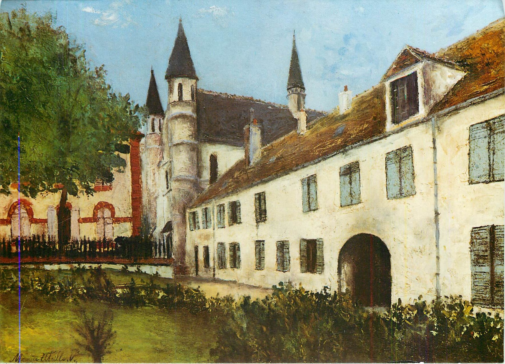 CPM Galerie K Meissner Zurich Maurice Utrillo Paris 