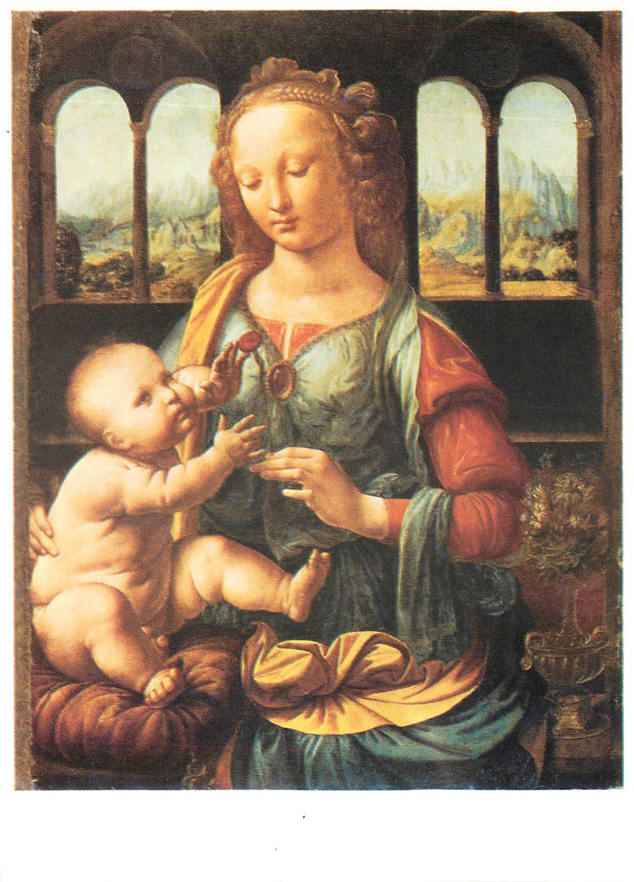 CPM Leonardo da Vinci Maria mit dem Kinde Bayerische Staatsgemaldesammlungen Munchen 