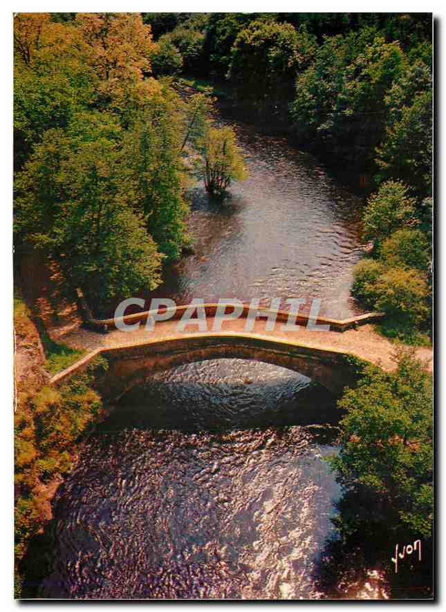 CPM Environs de Vezelay Yonne Pierre Perthuis Vieux Pont sur la Cure 