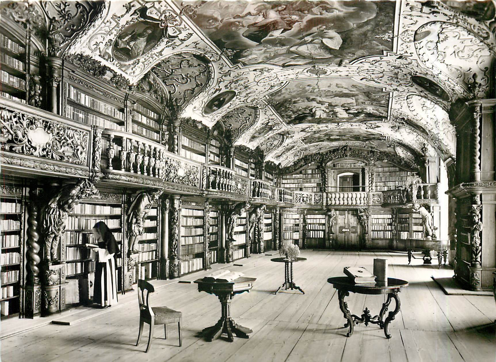 CPM Cistercienserrinen Abtei Waldsassen Bibliotheksaal Bibliotheque