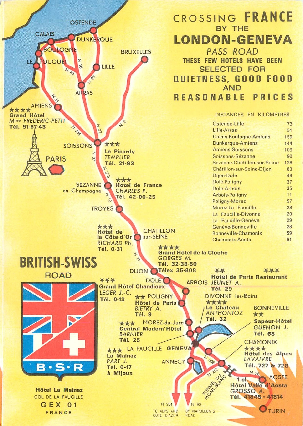 CPM Crossing France by the London Geneva 