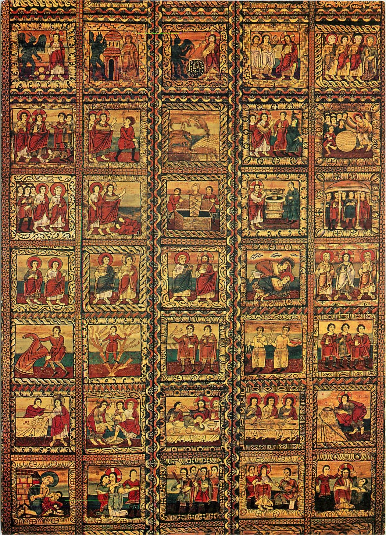 CPM Zillis alteste romanische Kirchendecke 