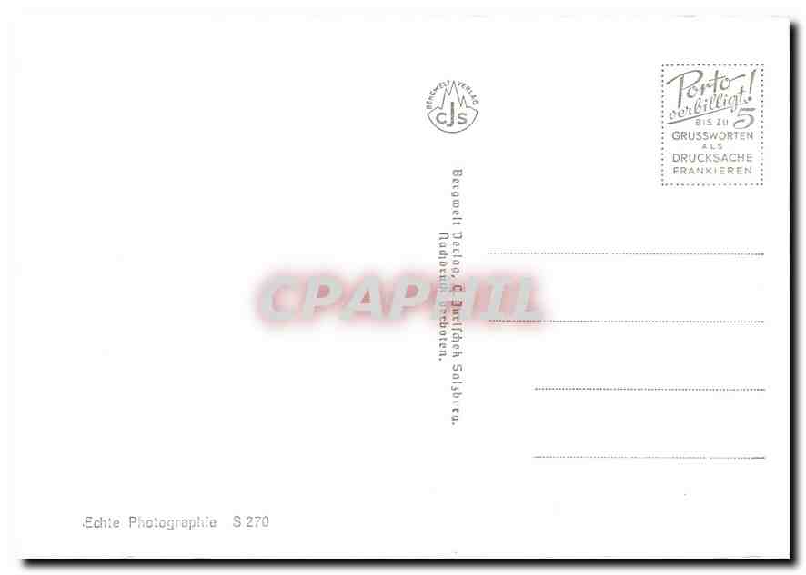 CPM Festung Hohensalzburg  — Rückseite