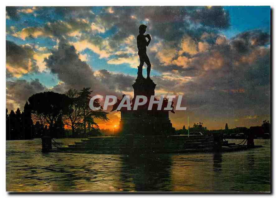 CPM Firenze Place Michelangelo Coucher du soleil 