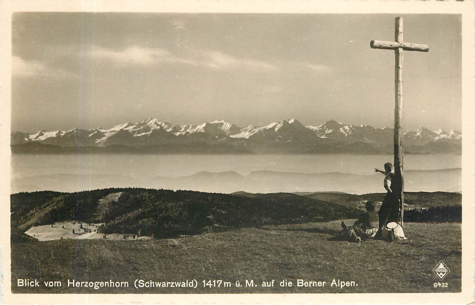 CPM Blick vom Herzogenhorn Schwarzwald auf die Berner Alpen 