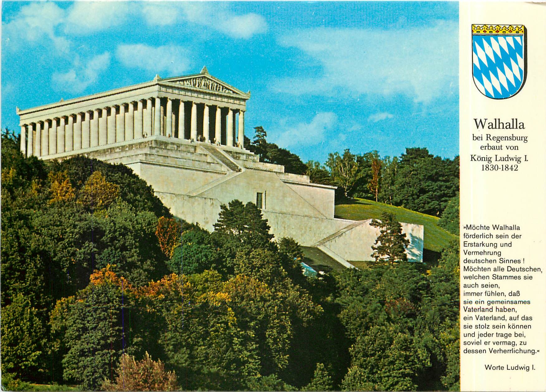 CPM Walhalla bei Resenburg erbaut von Konig Ludwig 