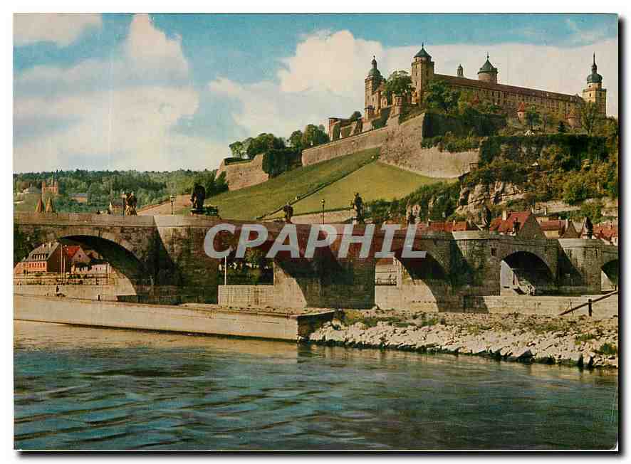 CPM Wurzburg Alte Mainbrucke und Festung Marienburg 