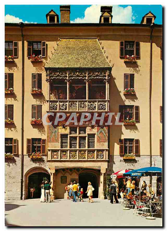 CPM Alpenstadt Innsbruck Tirol Toit d'Or 