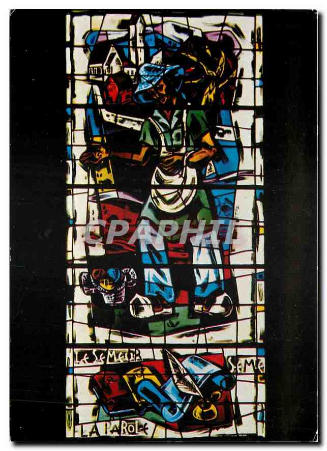 CPM Vitrail de l'Eglise de Katzenthal Haut Rhin 