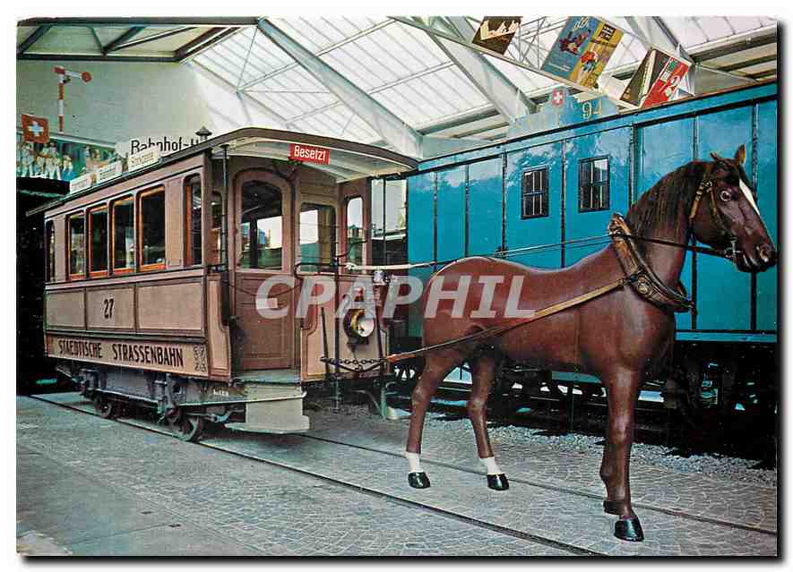 CPM Verkehrshaus der Schweiz Luzern Horse Tramway Coach of Zurich 