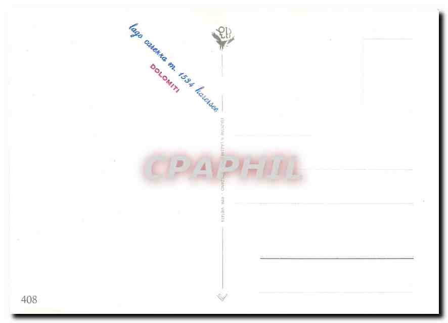 CPM Saluti dal Lago di Carezza Grusse vom Karersee  — Rückseite