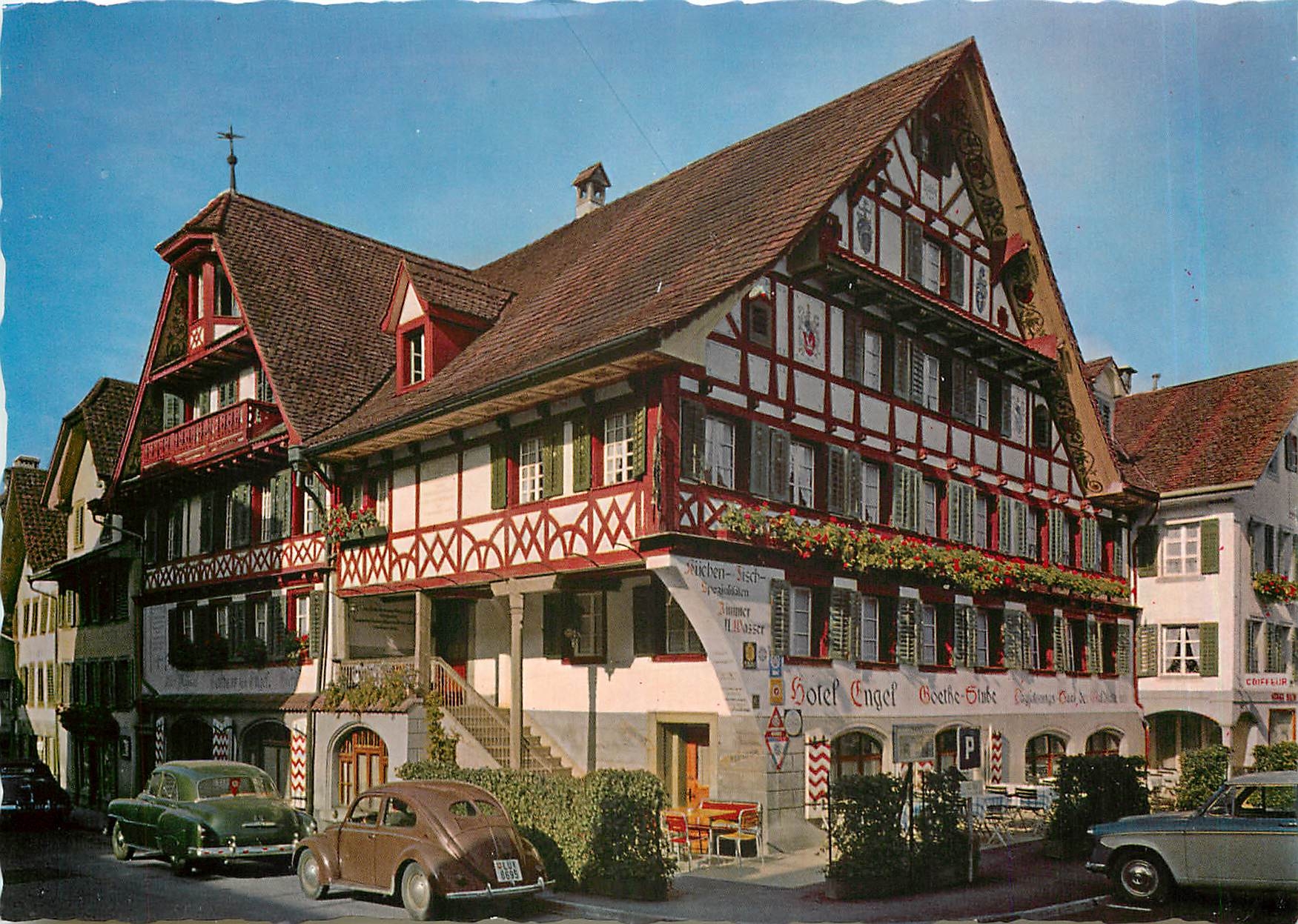 CPM Hotel Engel Kussnacht A Rigi Alter Ratsaal Goethe Stube 