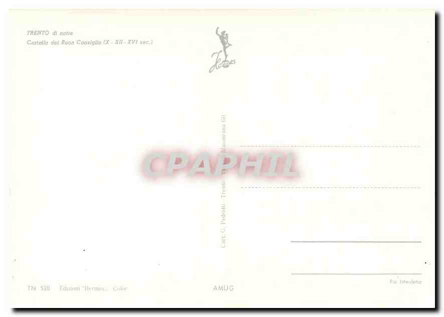 CPM Trento du notir Castekki dek Buon Conniglio  — Rückseite