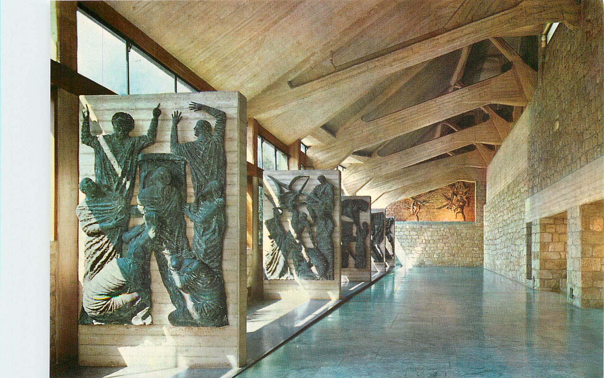 CPM Firenze Autostrada del Sole Chiesa S Giovanni Battista Le narthex vu de l'entree 