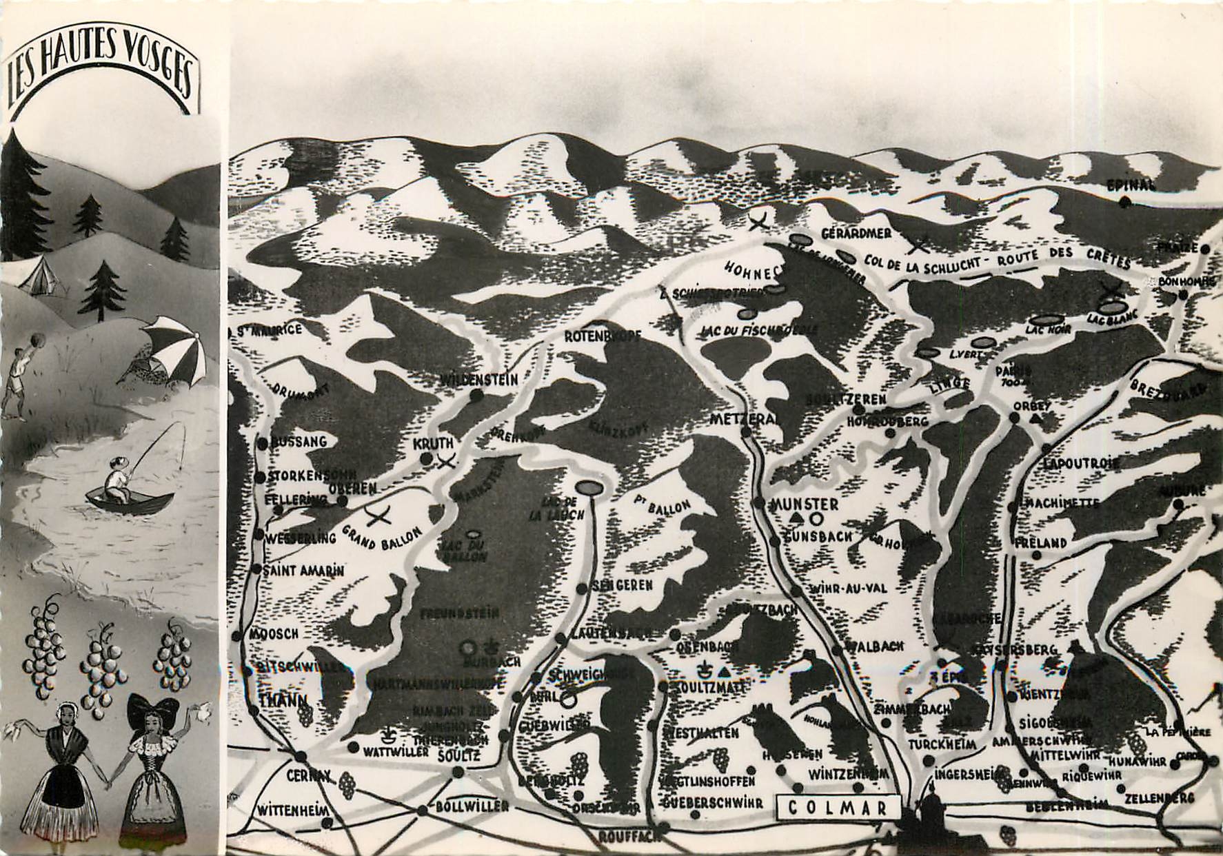 CPM Souvenir des Hautes Vosges 