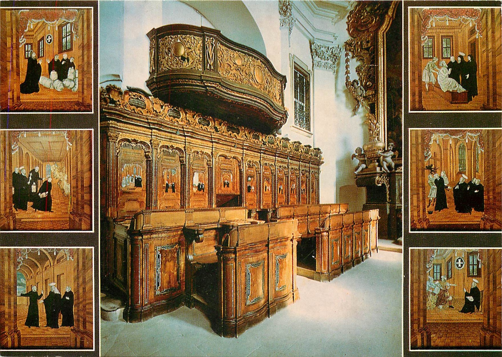 CPM Chorgestuhl in der Klosterkirche Schloss Banz 