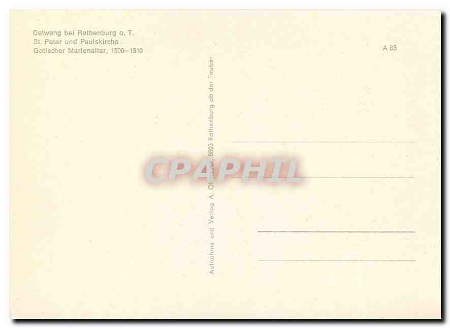 CPM Detwang bei Rothernburg St Peter und Paulskirche  — Back
