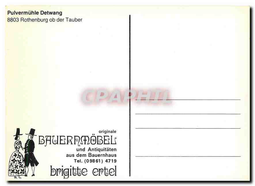 CPM Pulvermuhle Detwang Rothenburg ob der Tauber  — Back