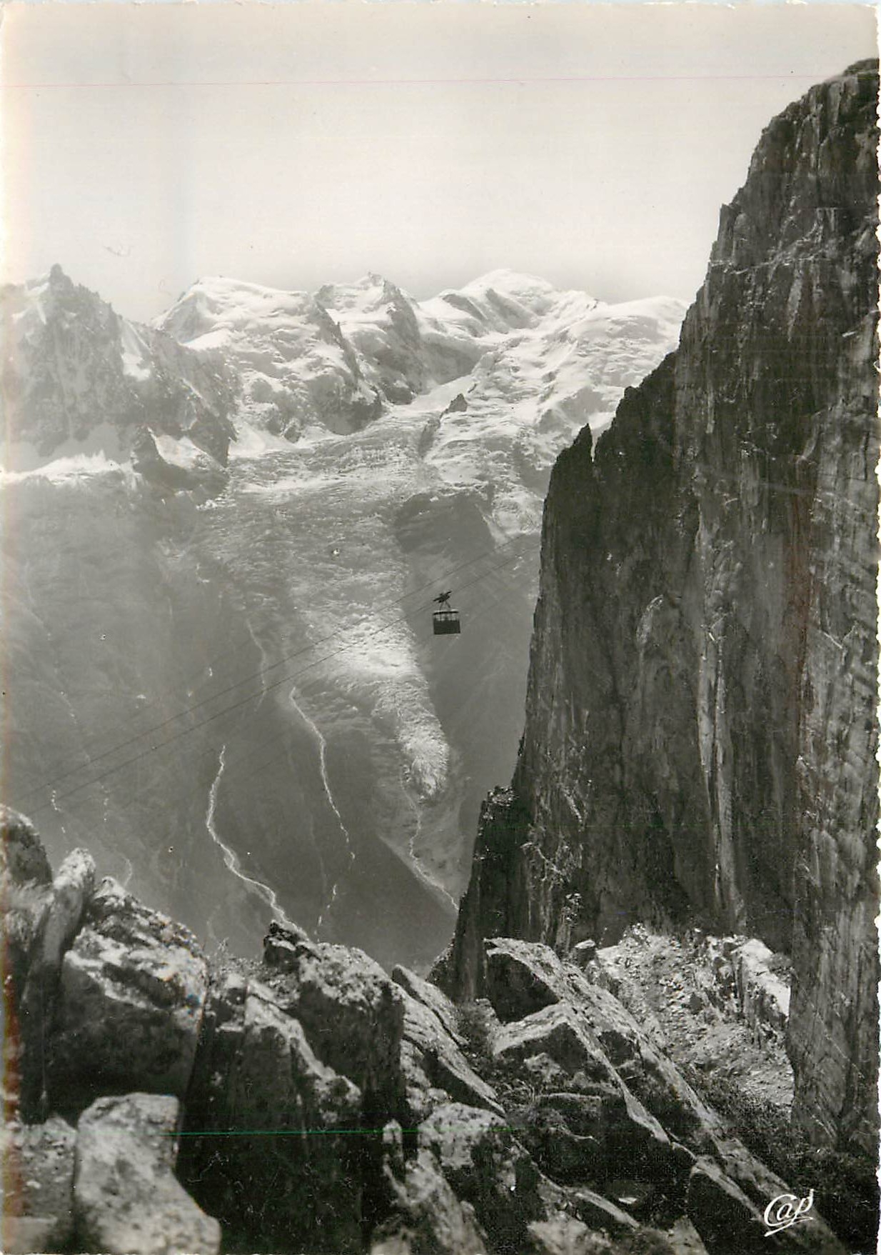 CPM Chamonix Mont Blanc La Tete du Brevent et le Mont Blanc 