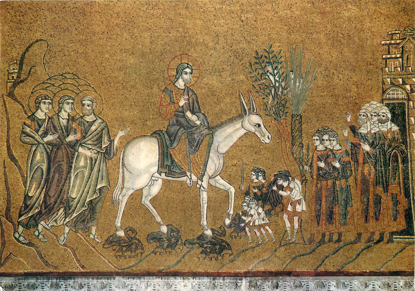 CPM Venezia Basilica di S Marco L'entree a Jerusalem Mosaique de la voute de la partie 