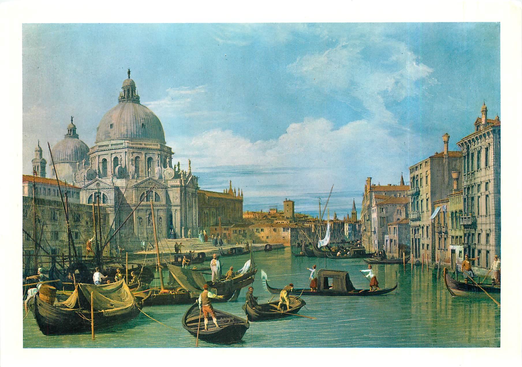 CPM Giovanni Antonio Canal detto il Canaletto Venise Le Grand Canal et l'Eglise de la Salute 