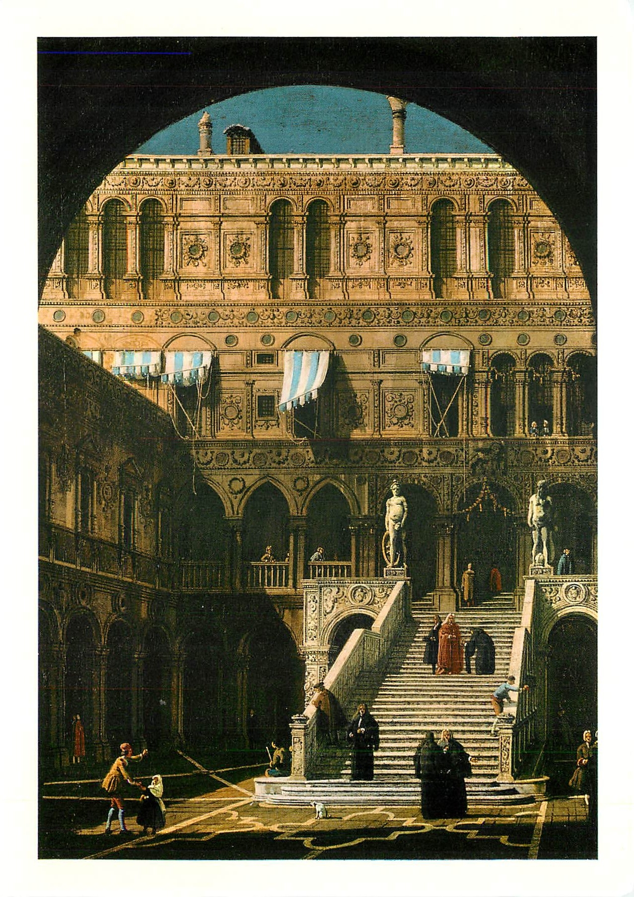 CPM Giovanni Antonio Canal detto il Canaletto Venise L'Escalier des geants in Palais Ducal 
