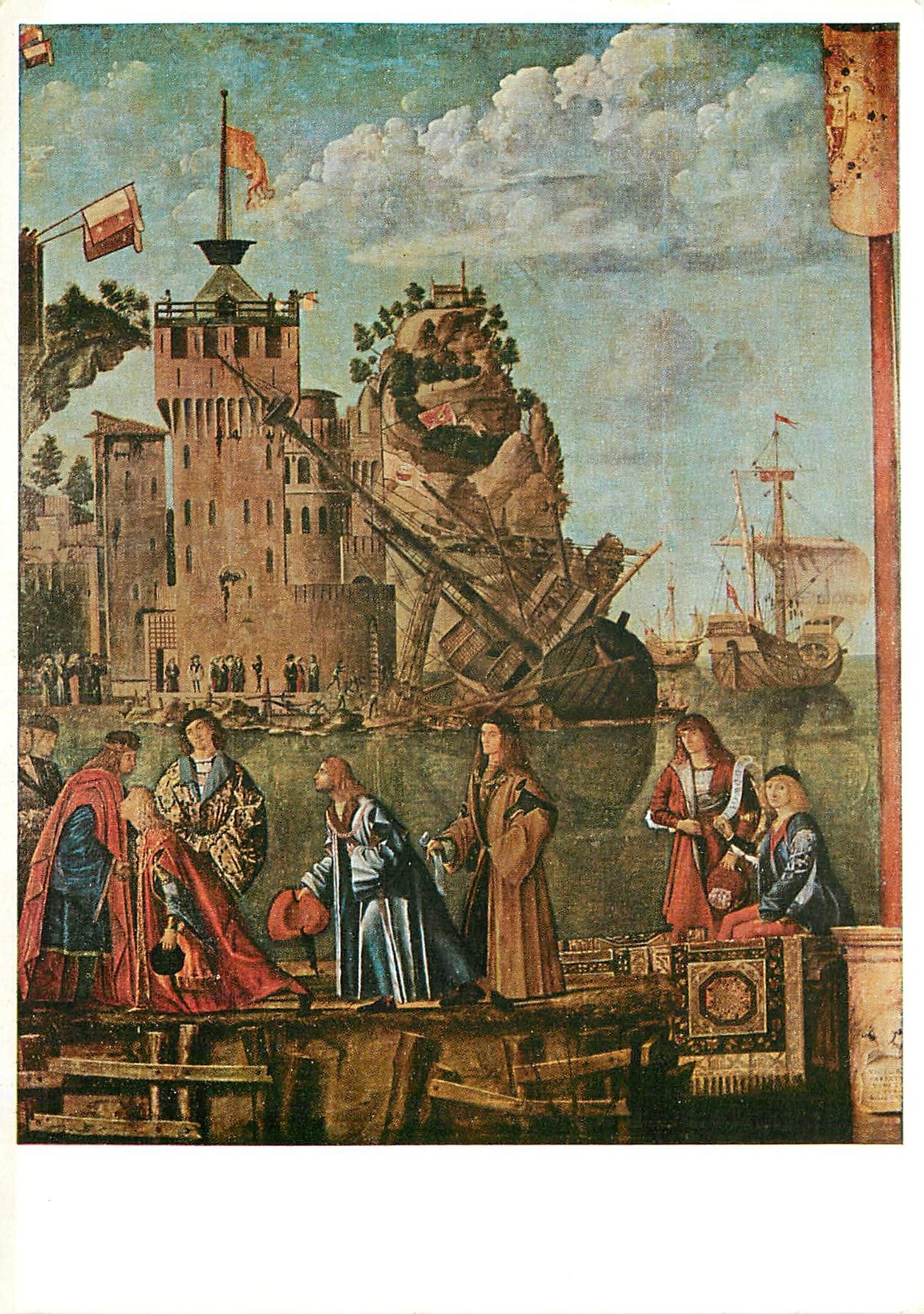 CPM Carpaccio L'incontro di Orsola ed Ereo e la partenza dei Pellegrini Venezia Gallerie dell Academ