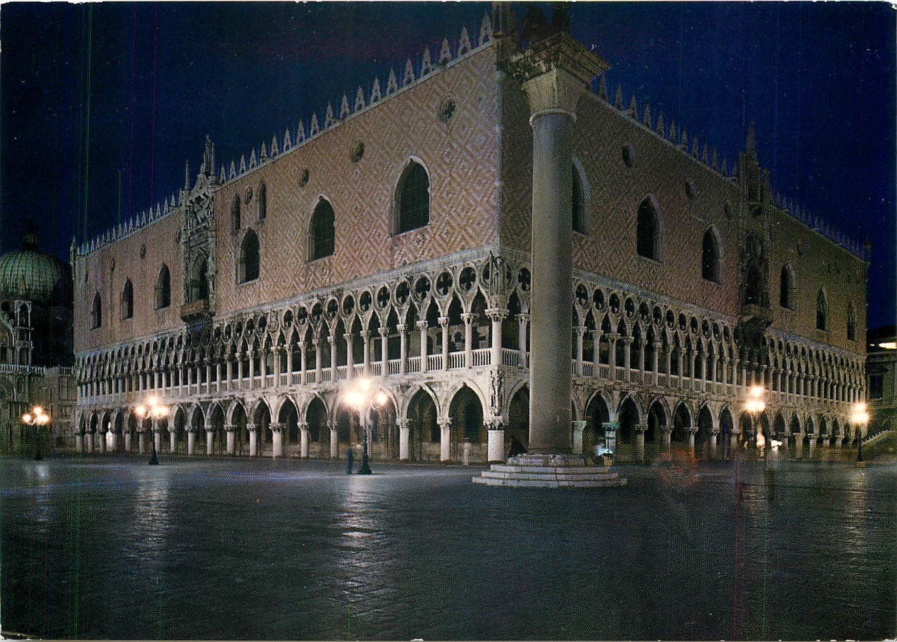 CPM Venezia Palais des Dages Nocturne 
