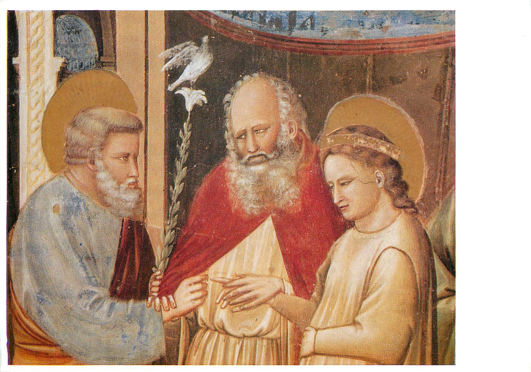 CPM Giotto Cappella degli Scrovegni La sposalizio di Maria 