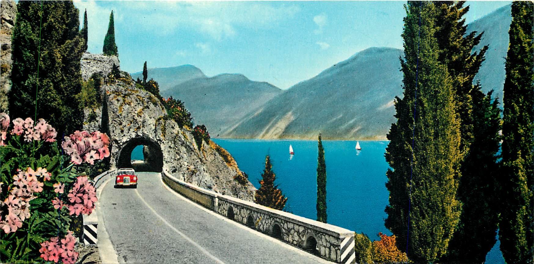 CPM Le lac de Garda La route Gardesana de l'ouest 